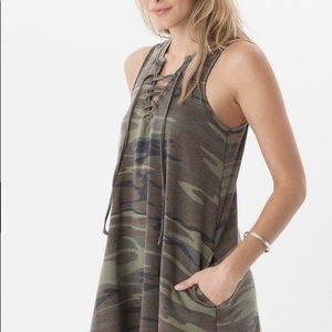 Camo Razor back t-shirt dress